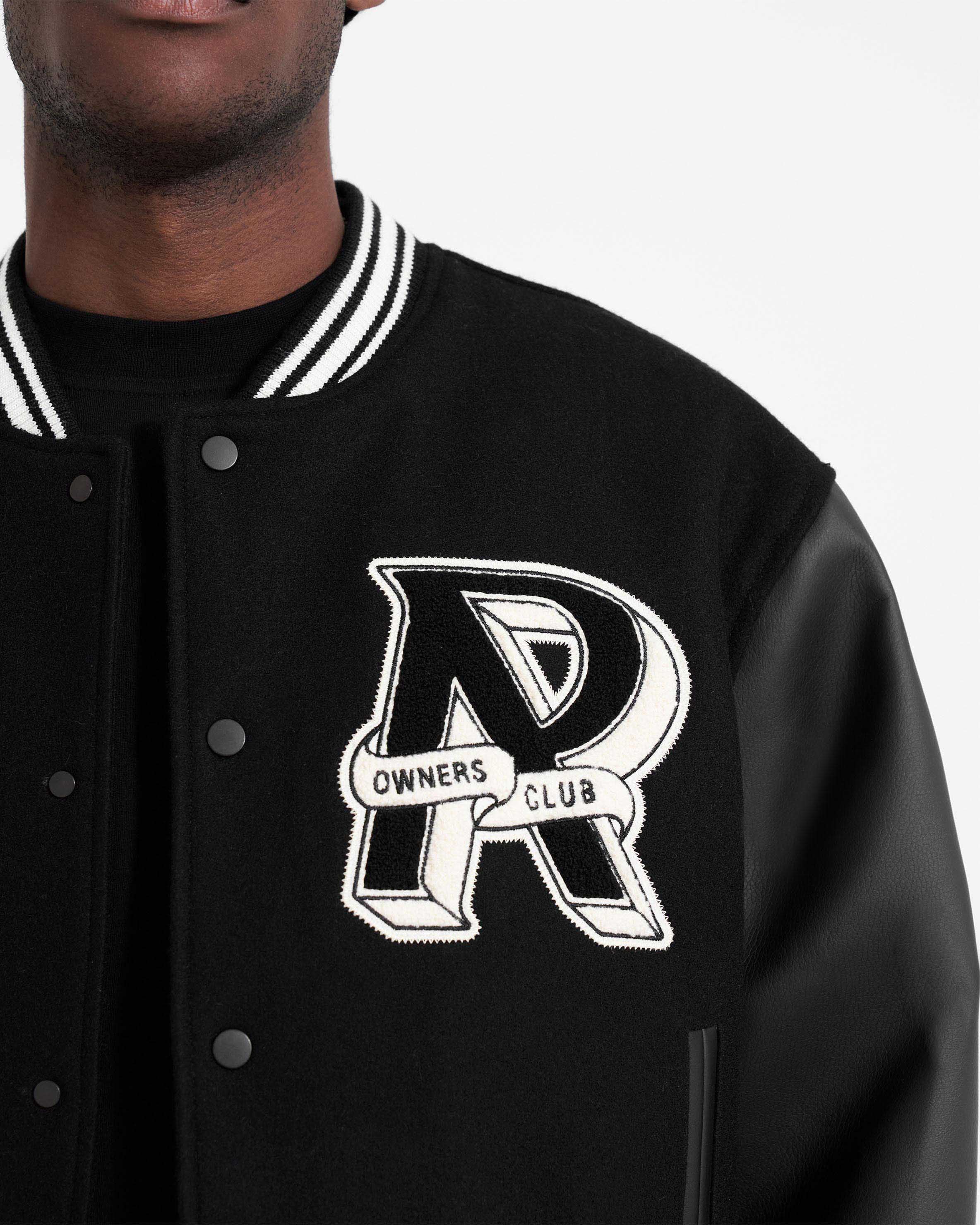 Represent Owners Club Varsity Jacket - Black